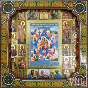 ИКОНА 27/27см СВЕТА БОГОРОДИЦА НЕОПАЛИМА КЪПИНА